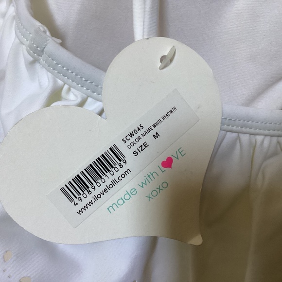 Sugar Coast White Hyacinth Swim Top Size M NWT for sale - Picture 7 of 13